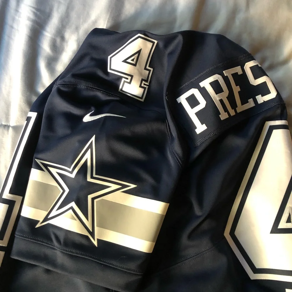 NWT Official NFL Dallas Cowboys Jersey (Dak Prescott) Size S - Picture 3 of 6